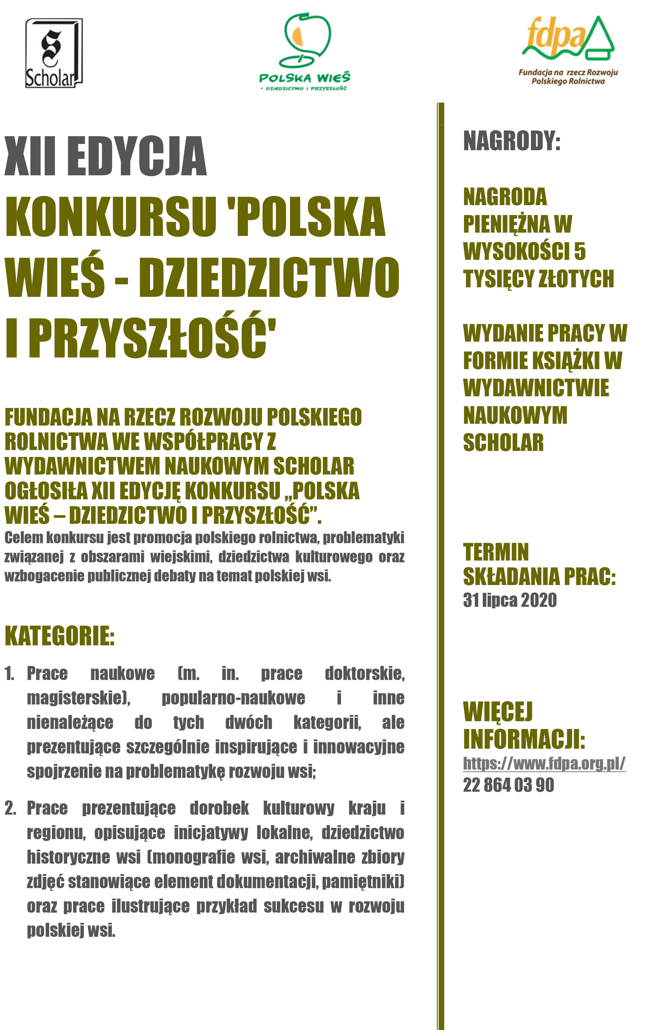 Plakat Polska Wieś FDPA