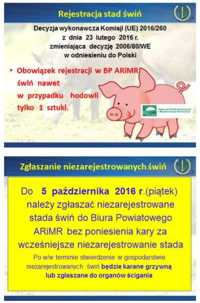 PILNE Obowiazek rejestracji swin