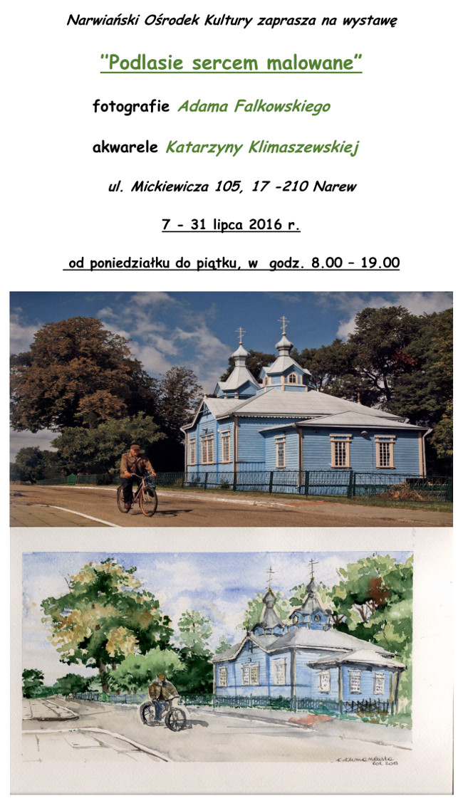 Wystawa fotografii i akwarel w NOK