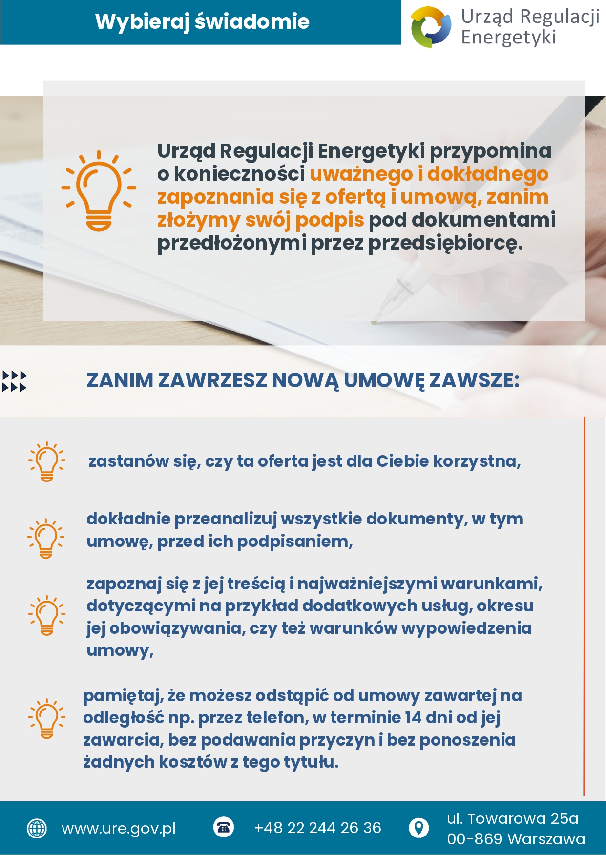 Broszura informacyjna URE Rachunki za prąd page 0004